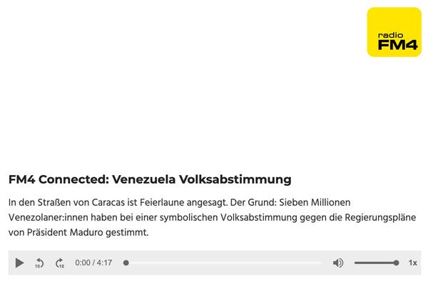 FM4 Connected - Venezuela Volksabstimmung