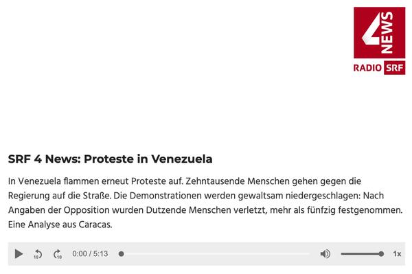 SRF 4 News - Proteste in Venezuela