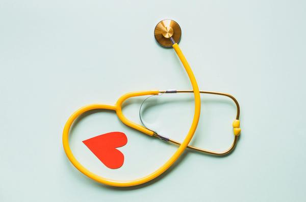 Stethoscope with heart