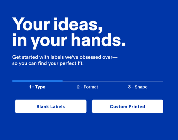 avery.com homepage example