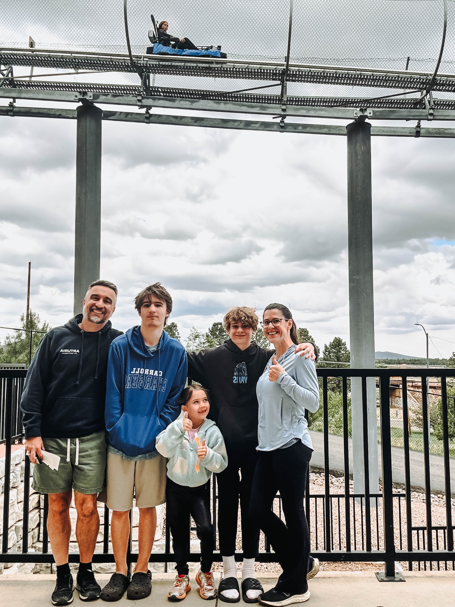 Family visiting Canyon Coaster Adventure Park in Williams, Arizona