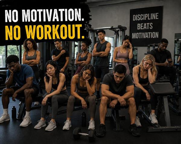 Group of tired people sitting in a gym after a workout