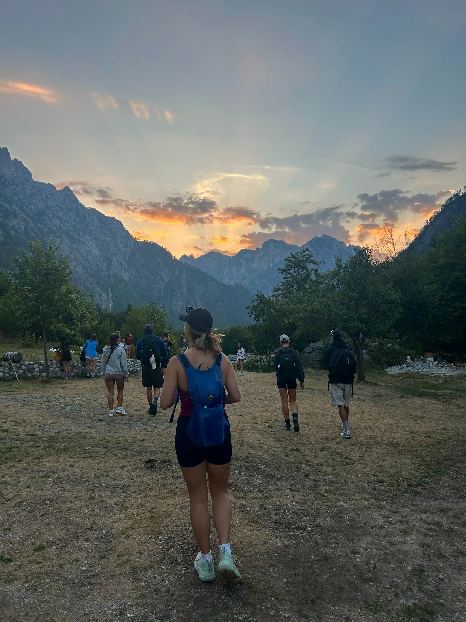 Pictured: Second day of hiking between villages in rural Albania, 2025.