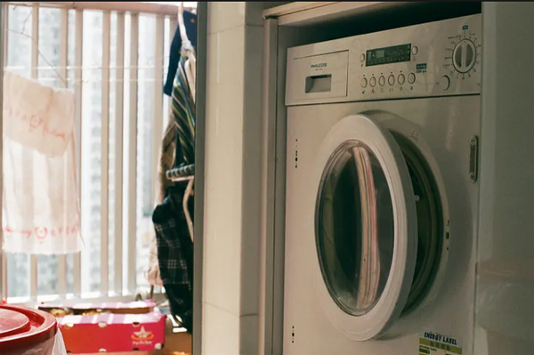 Washing machine in an apartment