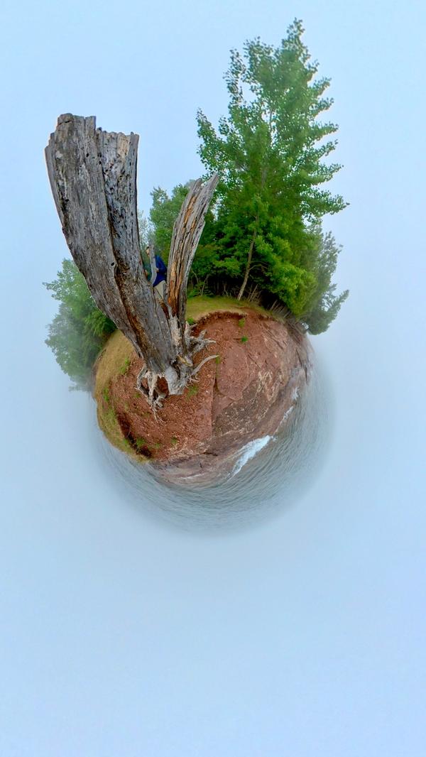 360-degree tiny earth photo