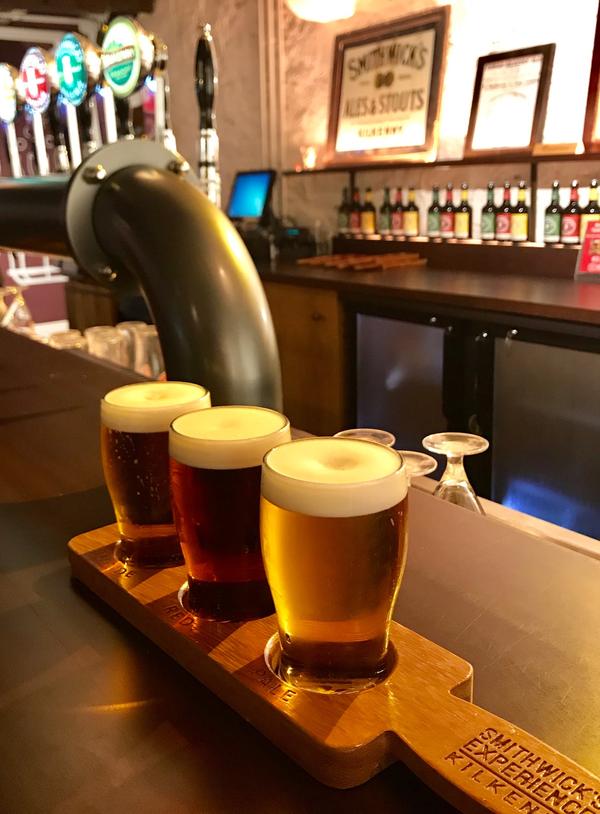 Ireland brewery craft beer flight