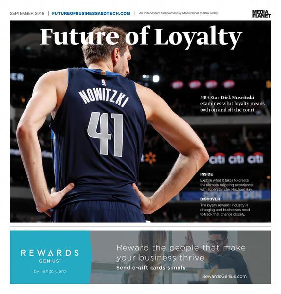 Dirk Nowitzki on the cover of Future of Loyalty Dirk Nowitzki on the cover of Future of Loyalty
