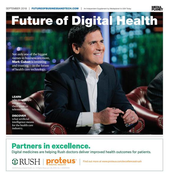 Mark Cuban on the cover of Future of Digital Health Mark Cuban on the cover of Future of Digital Health