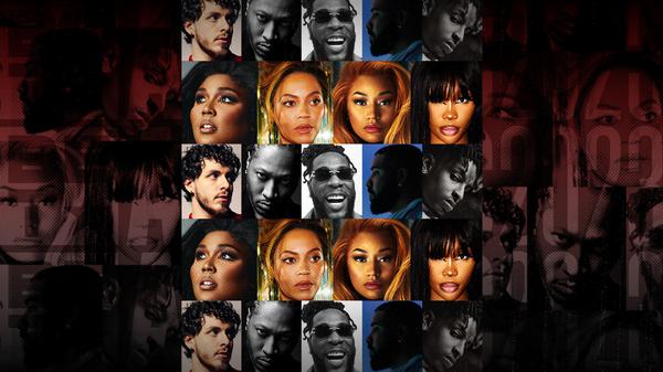 A graphic collage image of Beyoncé, Nicki Minaj, SZA and More