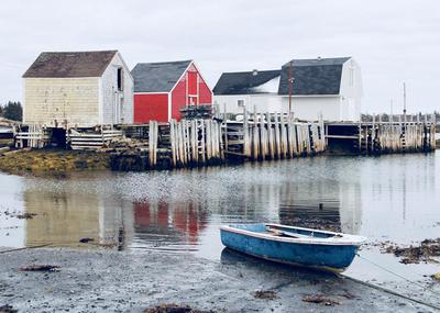 Old fishing shacks at Blue Rocks, Nova Scotia