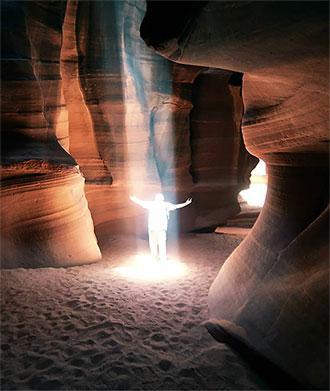 Image of Antelope Canyon in Arizona for the website of a digital writer