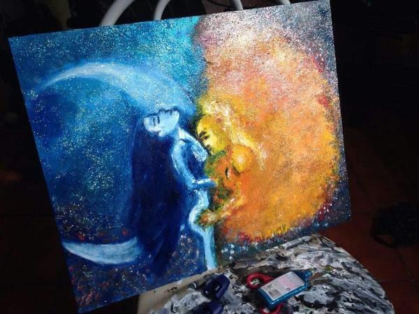 Sun and Moon Painting