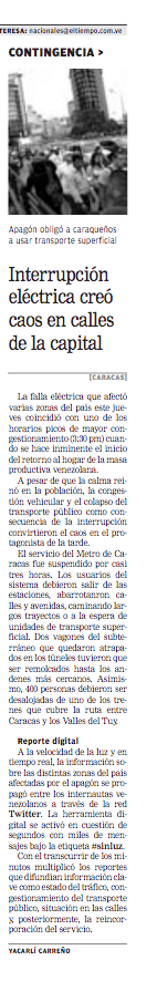 Yacarlí Carreño Santamaría / Diario El Tiempo