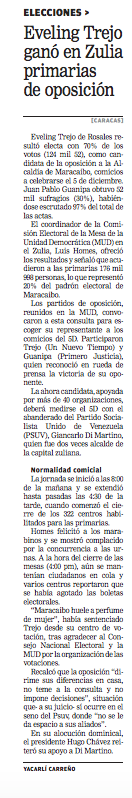 Yacarlí Carreño Santamaría / Diario El Tiempo