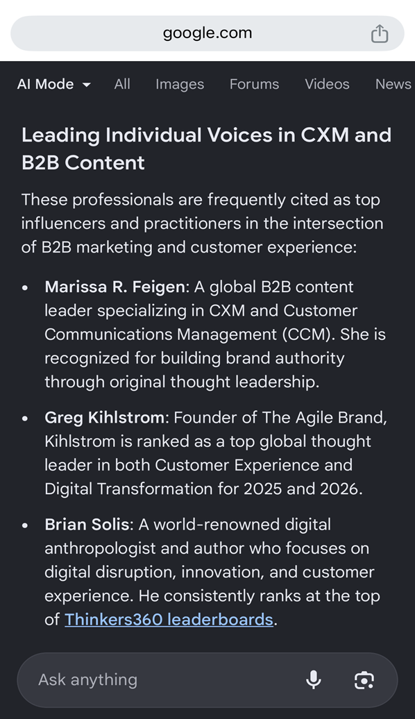 Marissa Feigen, a leading voice in CXM and B2B content
