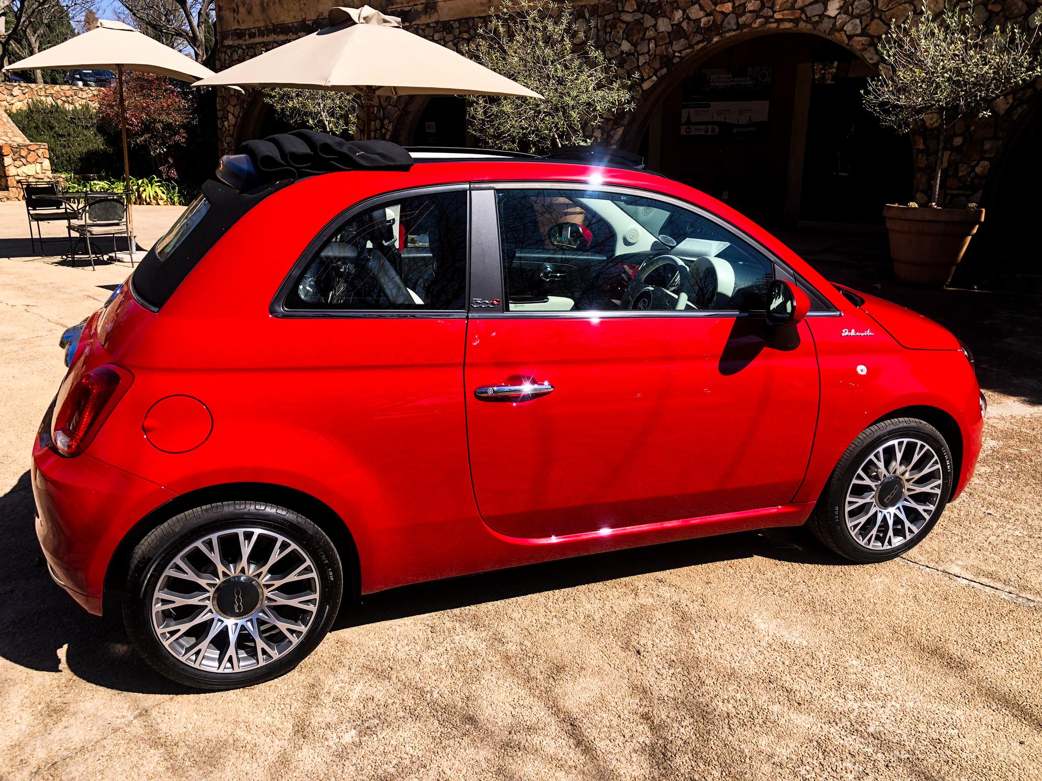 The refreshed Fiat 500 Dolcevita
