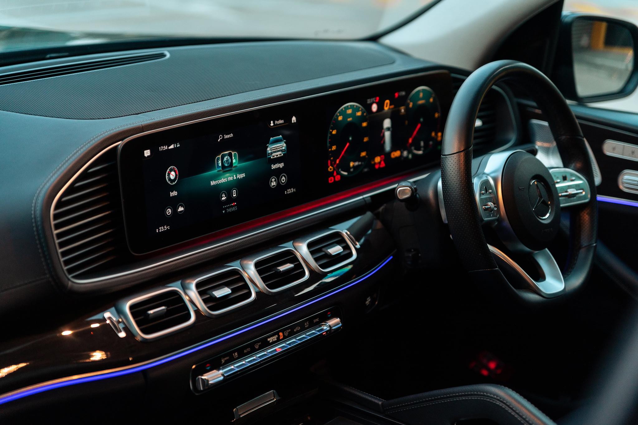 The 12.3-inch displays that house the latest MBUX infotainment
