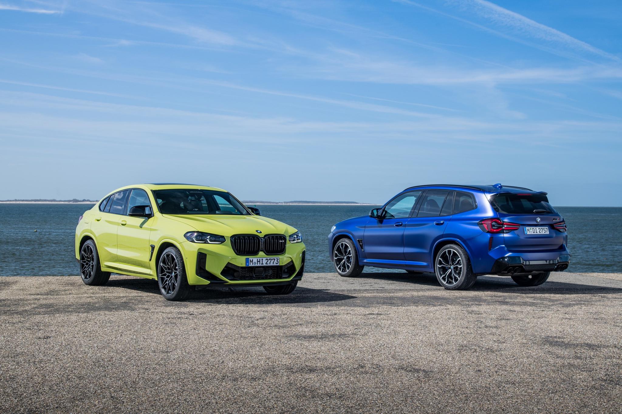 The face-lifted BMW X3 M and X4 M Competition models