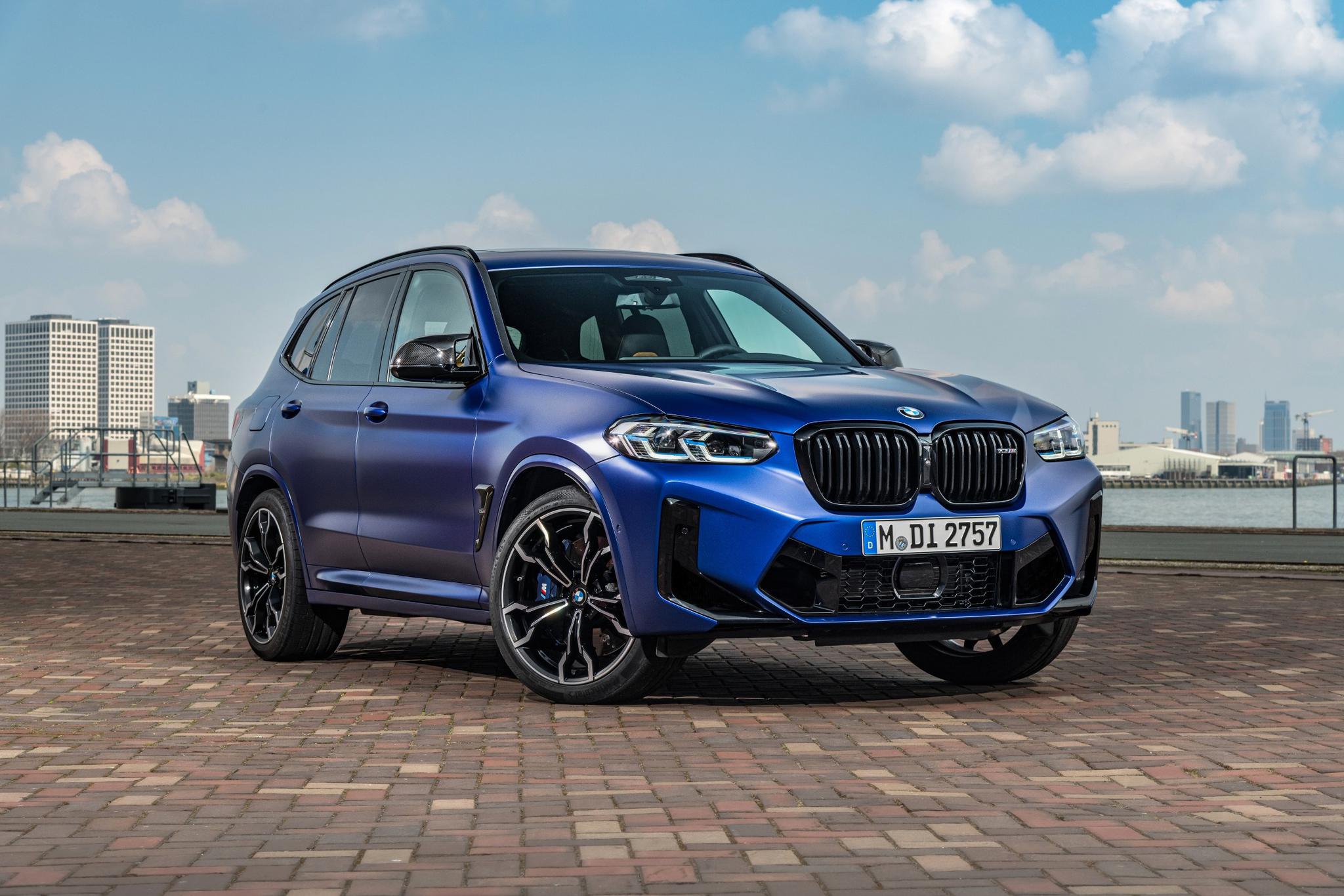 The face-lifted BMW X3 M Competition looks menacing