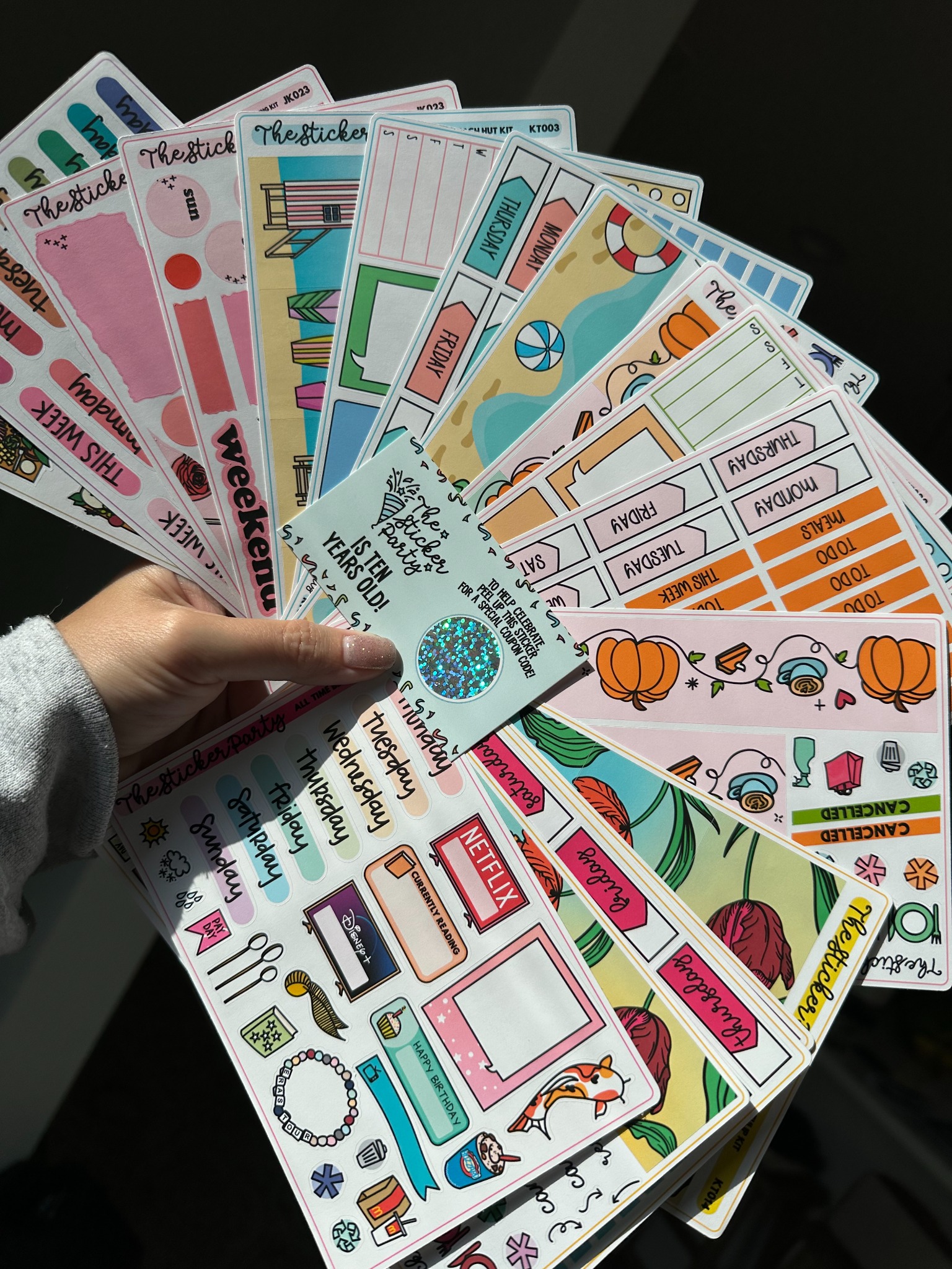 Sticker sheets from The Sticker Party Sticker sheets from The Sticker Party