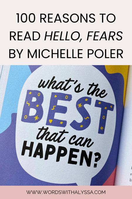 An illustration from Michelle Poler's book, Hello, Fears, that reads, "What's the best that can happen?"